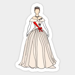 Roman Holiday Princess Outfit Sticker